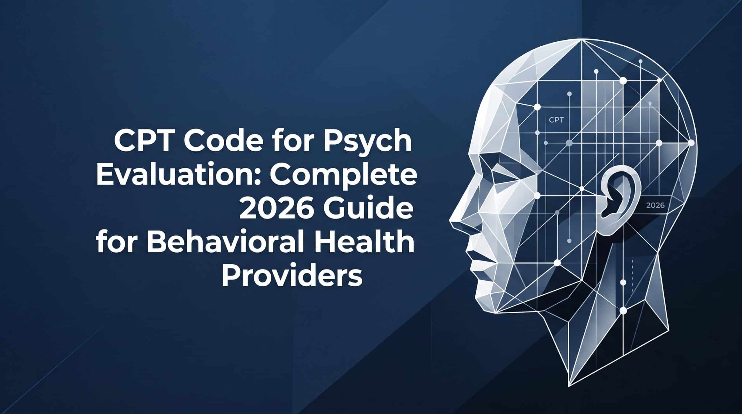 CPT Code for Psych Evaluation: Complete 2026 Guide for Behavioral Health Providers