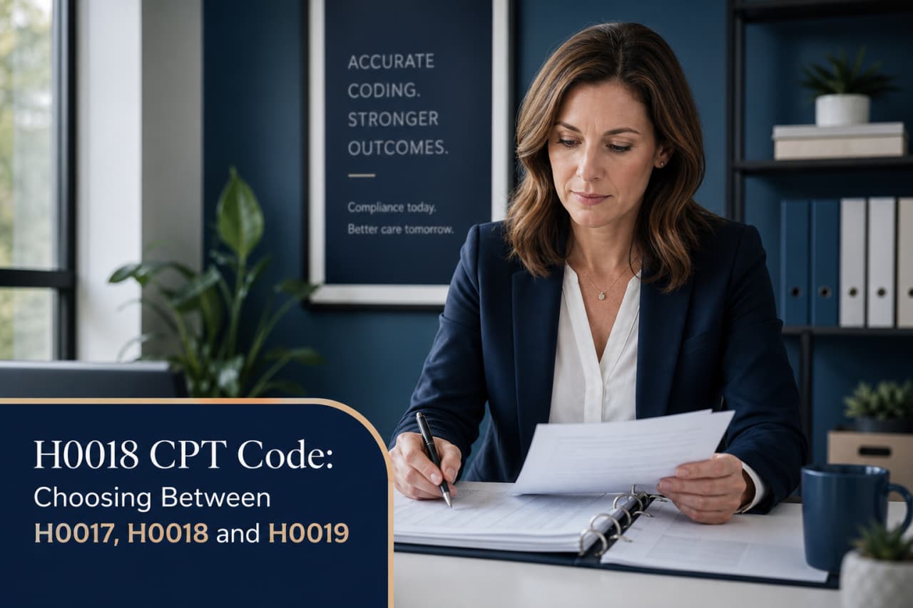 H0018 CPT Code: Choosing Between H0017, H0018 and H0019